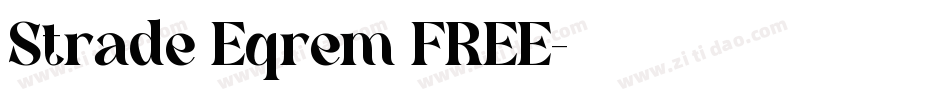Strade Eqrem FREE字体转换